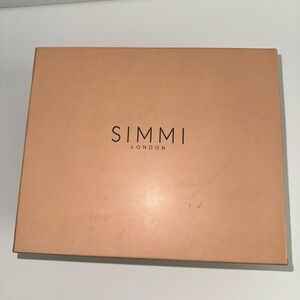 Simmi London white studded thigh high boot